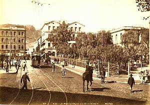 PA c- 056- Place d'Armes- trams et autobus
